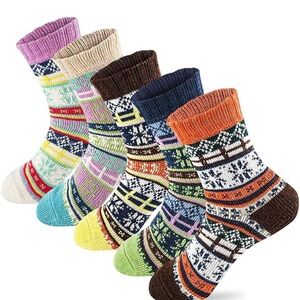 Colorful Patterned Socks Set